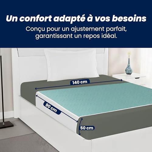 Alèse lit adulte bébé protection matelas imperméable lavable pipi stop 140x90
