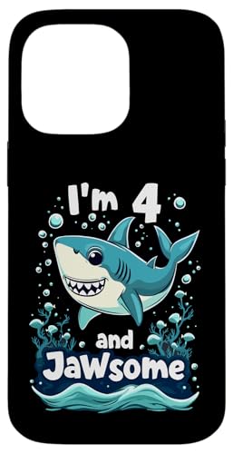 I'm 4 and Jawsome Shark 4΂̒a qp X}zP[X iPhone 14 Pro Max p