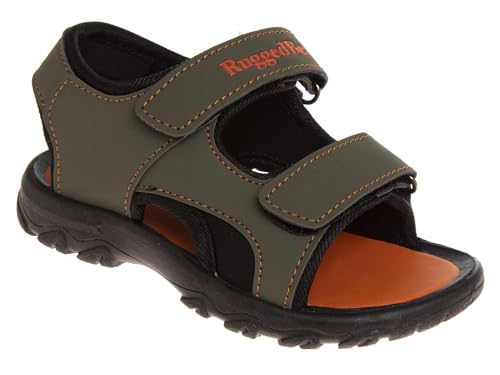 Image of Rugged Bear Kids Boys Girls Open-Toe Outdoor Sport Water Sandals - beach pool slide adjustable strap shoes athletic summer (Toddler /Little Kid /Big Kid)