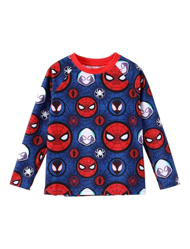 Image of Disney Marvel Spiderman Stitch Rash Guard Shirts Minnie Ariel UPF50+Swim Shirt Boy /Girl Surf Swim Suit Top Kid Swimwear 2-14Y