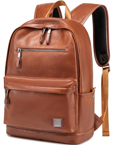 weiatas Leather Laptop Backpack for Men Women