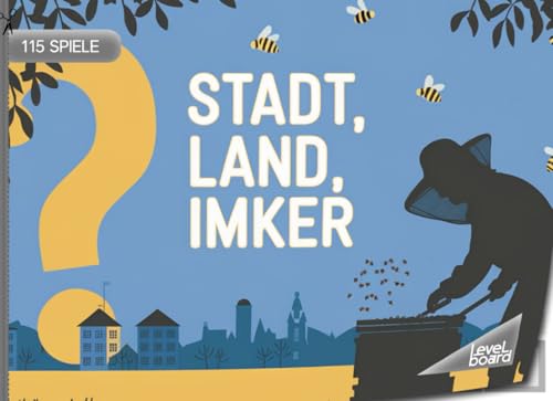 Stadt, Land, Imker - 115 Spiele: Stadt, Land, Imker - Spielblock Imkerei | Geschenkidee Bienenfreunde - Quiz Spiel Bienen