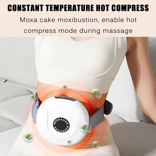 Massaggiatore lombare portatile con riscaldamento rapido, 3 modalità di massaggio e spegnimento automatico per alleviare il dolore alla schiena