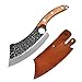 Ostry 5.5"Mięso Cleaver Nóż myśliwski Handmade nóż kute boning nóż Szef kuchni Nóż ze stali nierdzewnej Nóż Kuchenny Nóż Nóż kuchnia (Color : C Brown with Brown)