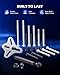 Orion Motor Tech Harmonic Balancer Puller Kit, Power Steering Pulley Puller Installer Tool Set, Automotive Steering Wheel Puller Tool Kit, Flange Type Gear and Crank Puller Set