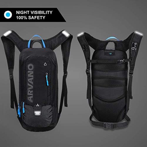 Arvano 6L Mini Cycling Backpack Lightweight Mountain Bike Backpack Biking Backpack Small Mtb Rucksack for Man Women (with 2L Water Bladder)