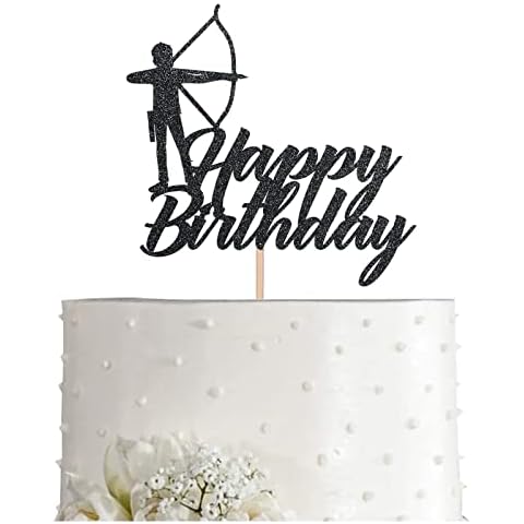 Archery Cake Topper, Bow Arrow Hunting Birthday Birthday Party Supply Decorat Cover