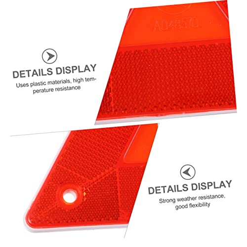 Señales triangulares reflectoras para vehículo lento 6 pcs miniatura 6