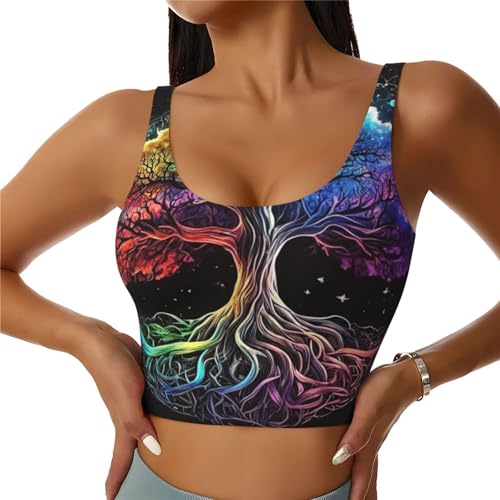 Women Girls Comfort Fit Sports Bras U-Shaped Back Athletic Tops Tops Shirts