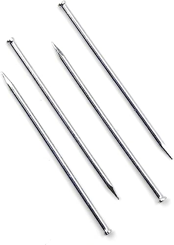 Design61 100x Stahlstifte Stahlnägel Sockelleistenstifte Nagel 1,4 x 35 mm Flachkopf Senkkopf VERZINKT