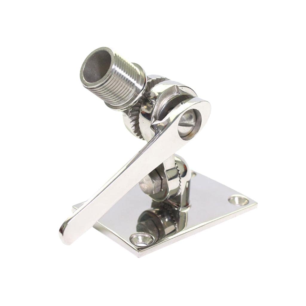 Support de Base d'antenne VHF for Radio marine réglable, en acier inoxydable for bateaux