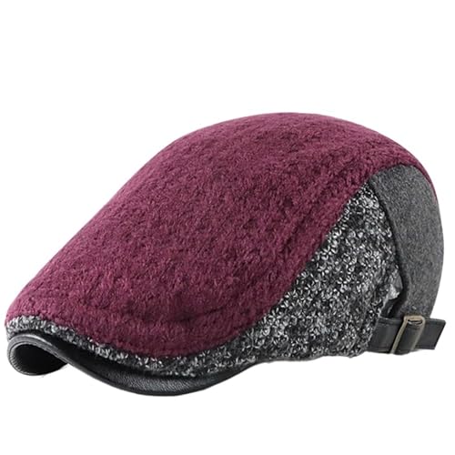 Casquette béret homme en maille tricotée souple de mi-saison