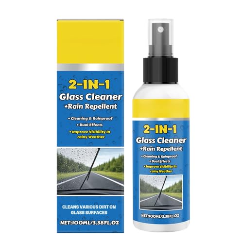 Limpiador De Parabrisas De Coche | 100 ml Spray de Restauración Hidrofóbica para Parabrisas | Líquido Limpiavidrios para Automóvil - Para Coche Camioneta Motocicleta y Camión Interior y Exterior
