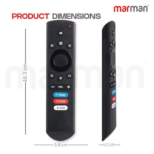 Image of marman Compatible with Smart Tv Remote Suitable for LED 4K HD UHD 9A Series Non Voice Command with Hotkeys - Pairing Not Required - Match Remote Key by Key with Existing Model Remote