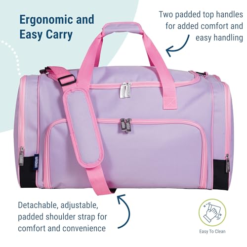 Image of Wildkin Kids Weekender Duffel Bag - Carry-On Size for School, Travel, & Sleepovers