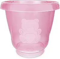 Adoleta Bebê Ofurô para Bebê Translúcido Rosa