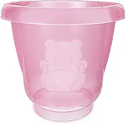 Adoleta Bebê Ofurô para Bebê Translúcido Rosa