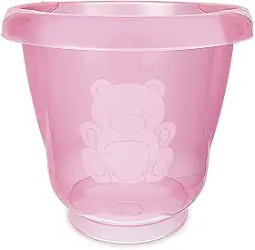 Adoleta Bebê Ofurô para Bebê Translúcido Rosa
