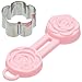 Produktbild Kitchen Craft Ausstecher/Form-Set Sweetly Does It Rose aus Silikon/Edelstahl in rosa/Silber, 12 x 17 x 22 cm