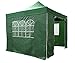 All Seasons Gazebos | 3x3m Pop Up Gazebo mit 4 Seitenwänden, Zubehörpaket & Rolltasche | Schwerlast, vollständig wasserdicht, hochwertige Materialien (Grün)