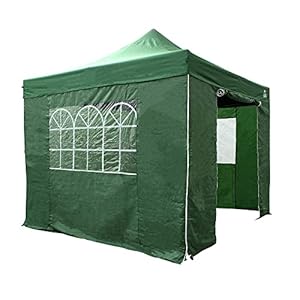 All Seasons Gazebos 3x3m Heavy Duty volledig waterdichte pop-up tuinhuisjes en 4 zijwanden – groen