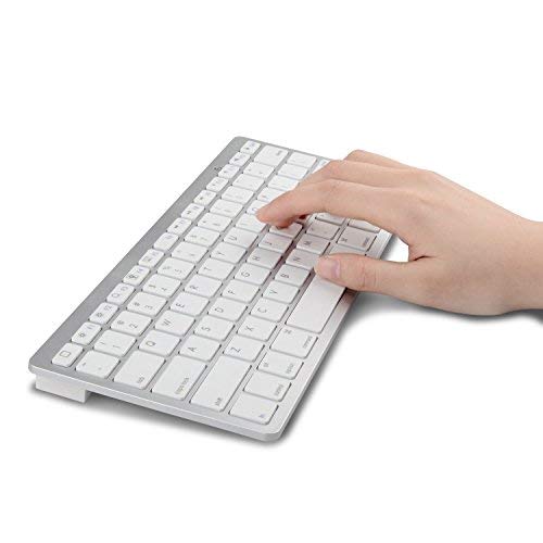 Bluetooth-Tastatur, Ultradünne kabellose Tastatur für iPhone, iPad iPad Pro, iPad Air, iPad Mini Galaxy Tab, Mac, Windows und Jedes
