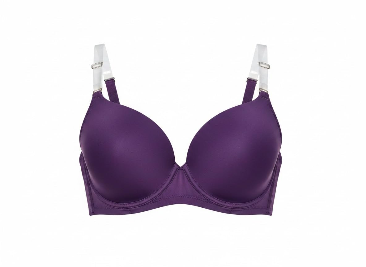 Women's Transparent Strap Cotton Bra | Non-Padded, Non-Wired Everyday Hosiery Bra | 36 Inch-image-15
