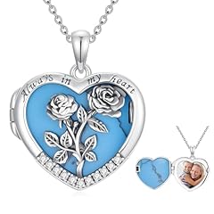 Rose Flower Locket Necklace