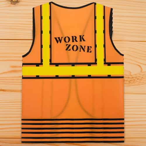 Disfraz de Construcción Azul Panda, Kit 6 piezas unisex miniatura 5