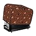 Copertura per tostapane a 2 fette con tasche, motivo cioccolato, n. 9051, elegante copertura per tostapane da cucina, accessori per tostapane a 2 fette da donna immagine