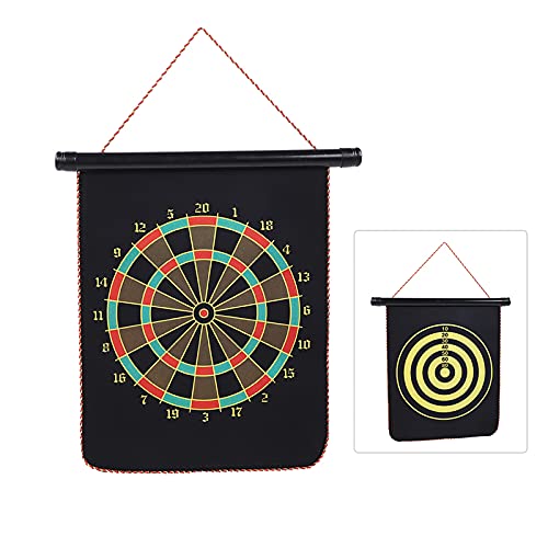 Children's Double-Sided Magnetic Dartboard, 12-Inch Thickened Reversible Dartboard, Comes with 4 Darts, Suitable for Children and The Whole Family to Play Together Leisure Sports Fun