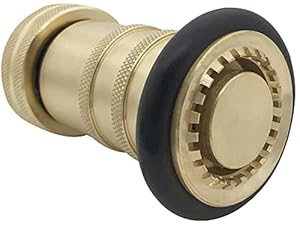 RosyOcean NPSH 3,8 cm Messing Löschschlauchdüse