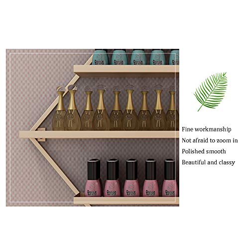 Wandhalterung Nagellackständer Aus Metall,Nagelstudio Goldenes 5-Lagen Nagellack Display Rack Kombinierte Regale… – Bild 5