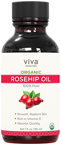 Organic Rosehip Seed Oil for Face - 100% Pure Cold Pressed Facial Oil