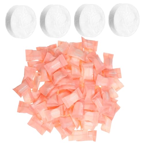 OSOLADY 100Pcs Compressed Face Towels for Travel Disposable Cleansing Paper for Camping Outdoor Use and Personal Care Individually Wrapped for Cleanliness