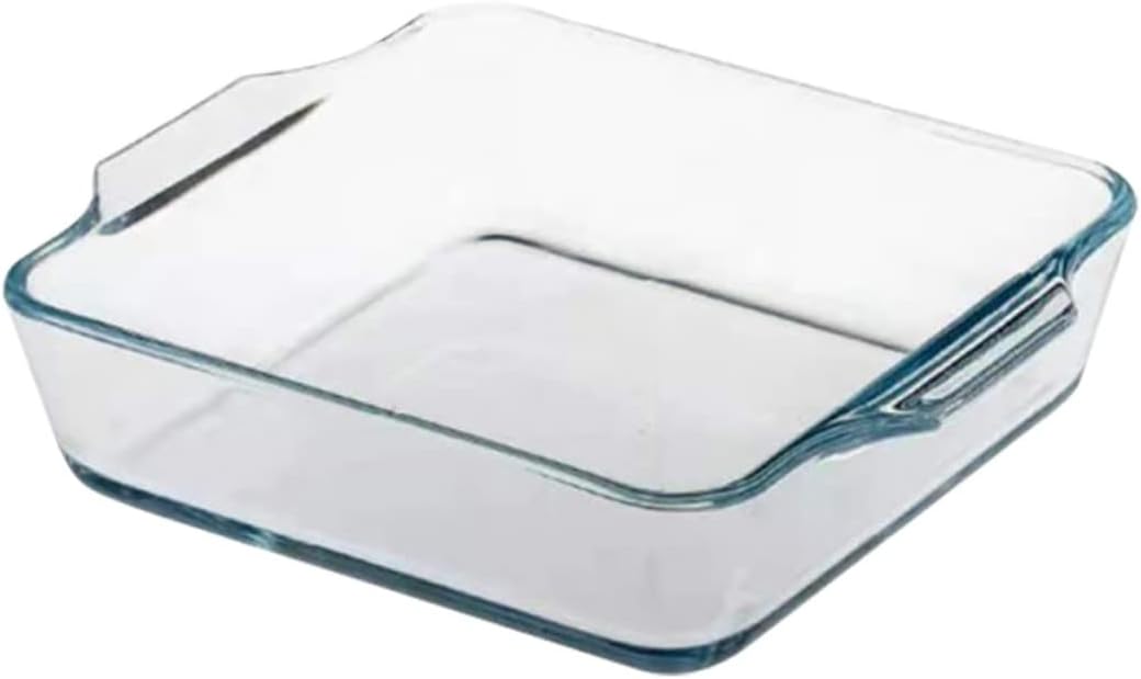 8 Inch Pizza Baking Pan Glass Baking Dish Lid Non Stick Scratch Resistant Dishwasher Safe