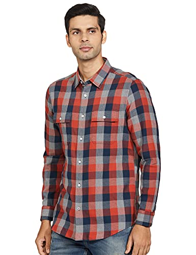 Image of Marks & Spencer Mens Solid Polyester Blend Collared Neck Regular Fit Easy Iron Shirt (Pack of 2)