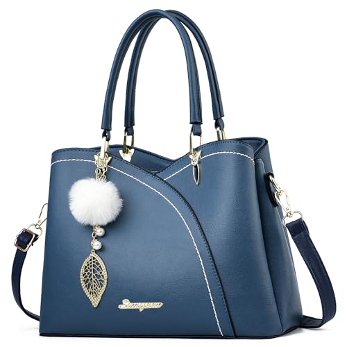 SiMYEER Satchel Purses and Handbags for Women Leather Crossbody Bags Shoulder Tote Bags