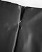VividMosaic Women's Y2K Black Leather Mini Skirt High Waisted Side Zipper Stretchy Faux PU Bodycon Short Skirts