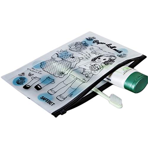 Preisvergleich Produktbild JOMSK Cartoon Handtasche Klar Frauen Kosmetiktasche mit Reißverschluss Wasserdichtigkeit Multifunktion Reise Zahnbürsten Tasche Federmäppchen Handtasche,2*