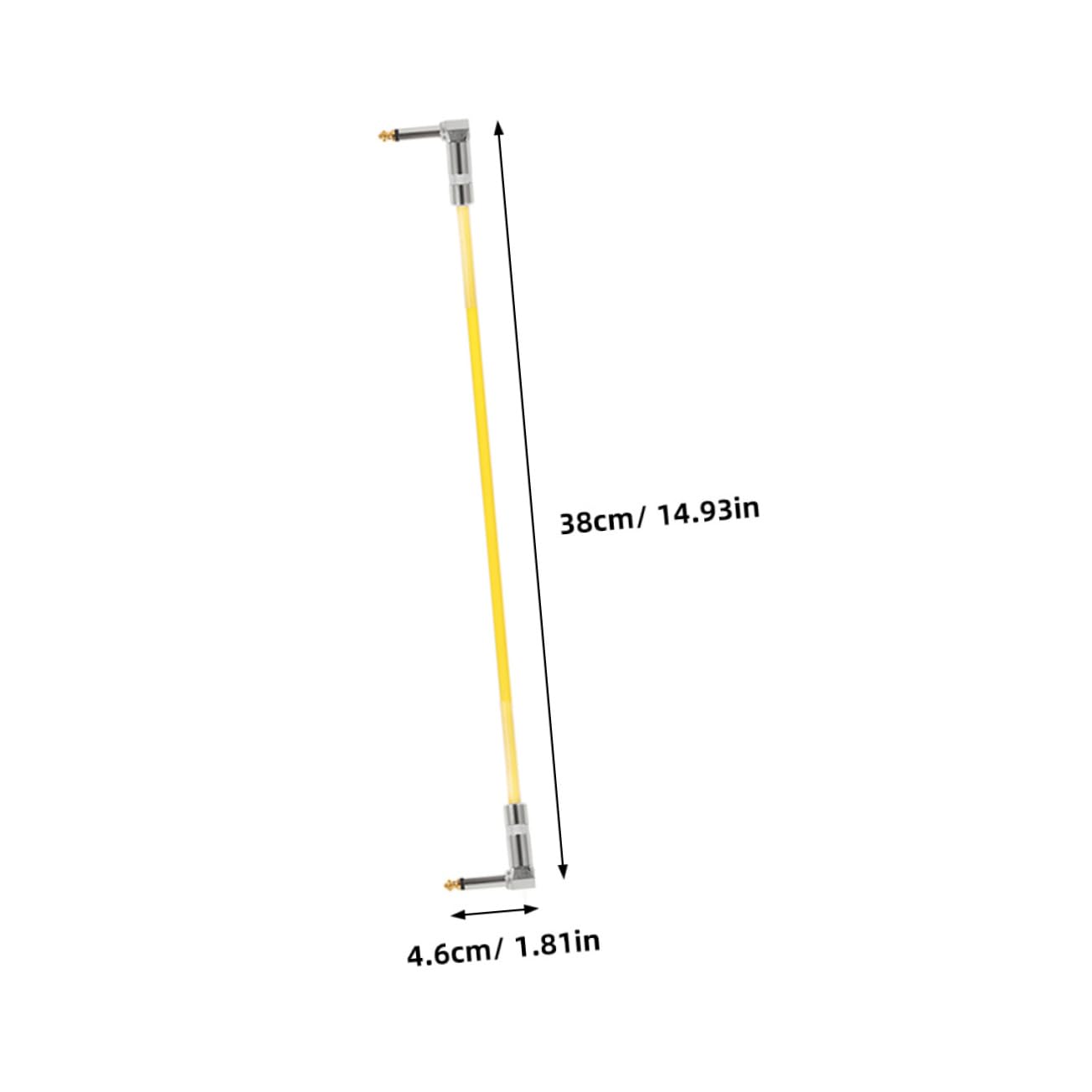 SUPVOX Guitar Audio Cable 30cm Length 6.35mm Patch Cable Electric Guitar Pedal Connection Versatile Use