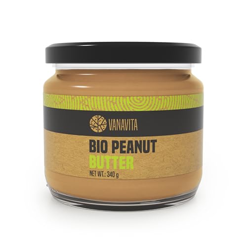GymBeam Bio Erdnussbutter – Köstliche Nussbutter für gesunden Lebensstil, 100% Bio-Zutaten, vielseitig verwendbar, proteinreich & ohne Zusätze, perfekt zum Frühstück & Backen, 340 g