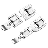 DOPENSPI 4PCS Zipper Presser Foot Kit, Wide Invisible Concealed Narrow Zipper Foot Zippers Presser Feet for...