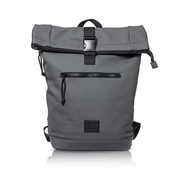 X RAY Expandable Roll Top Waterproof Trendy Backpack With Laptop Pocket (Slate)