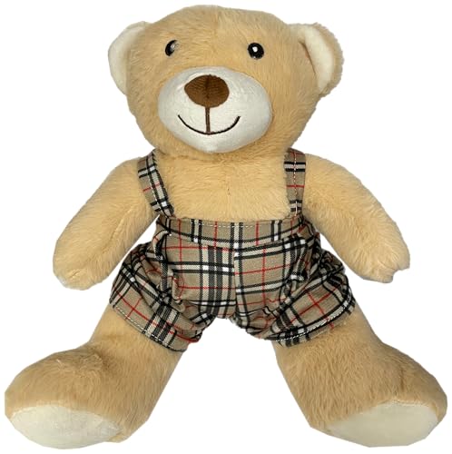 Fermaporta Da Pavimento Pupazzo In Stoffa Imbottito di Sabbia Fermaporta per Casa e Ufficio Blocca Porta Finestra da Interno a Forma di Animale (Orsetto Ivo)