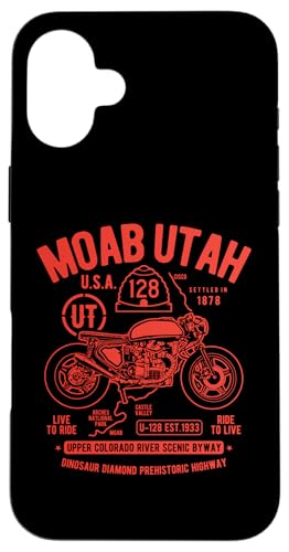 Moab Utah Route U-128 �R�����h�� ���g���o�C�N�f�U�C�� �X�}�z�P�[�X iPhone 16 Plus �p