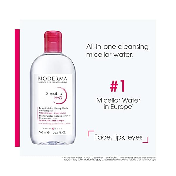 BIODERMA BIODERMA - Sensibio H2O Mizellarlösung für empfindliche Haut 500 ml - unisex, 1er Pack (1 x 500 ml) – Bild 3