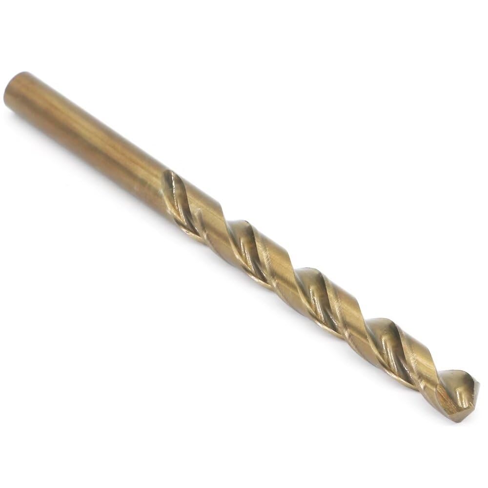 Juego de brocas de cobalto M35, 8 mm, 10 piezas, para metales duros como acero inoxidable, hierro fundido, excepcional resistencia al calor, métrico 5% cobalto grado M35 HSS-CO, diseño de vástago