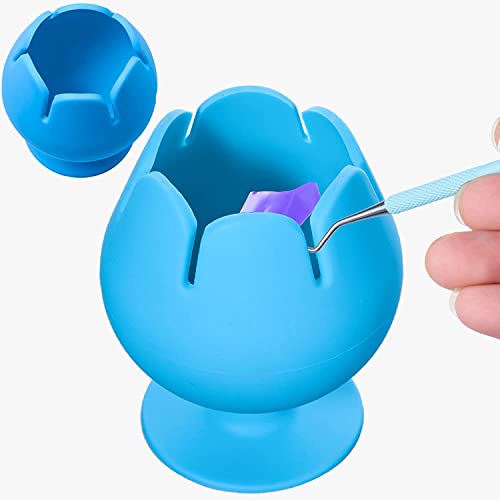 Peirich Saug-Vinyl-Unkrautschrottsammler, weinbecherförmiger Organizer für Cricut-Werkzeuge und -Zubehör (blau) Cover