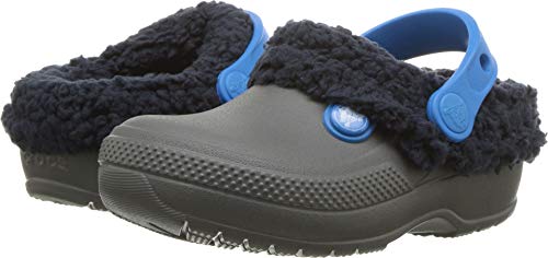 crocs Kid's Classic Blitzen III Clog K Shoe, slate grey/navy, J1 M US Little Kid